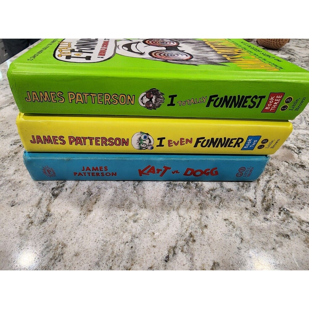 James Patterson Kids Lot : I Even Funnier, I Totally Funniest & Katt Vs Dogg - Picture 3 of 4